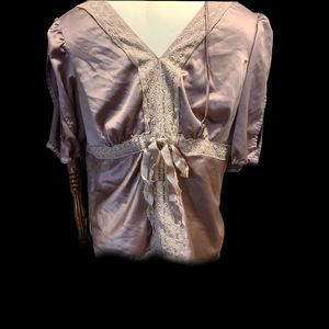 Lane Bryant Beige Victorian Lace Women's Blouse. Size 20.